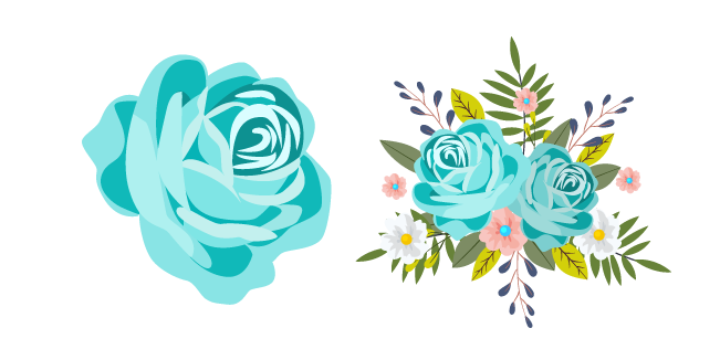 Turquoise Roses курсор