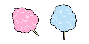 VSCO Girl Pink and Blue Cotton Candy Cursor