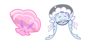 Cookie Run Frilled Jellyfish Cookie and a Shell Cursor