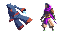 Dead Cells Cultist and Donatello Outfits Cursor