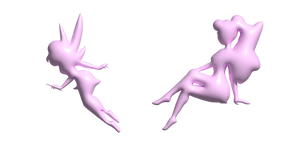 Курсор Simple 3D Light Pink Fairy