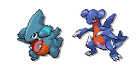Курсор Pokemon Gible and Gabite Pixel