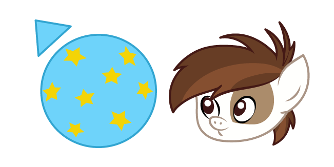 My Little Pony Pipsqueak y una Pelota Cursor