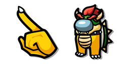 Among Us Personaje Super Mario Bowser Amarillo Cursor