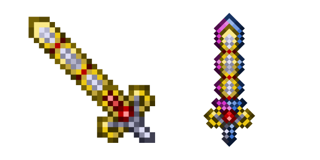 Terraria Excalibur y Verdadera Excalibur Cursor