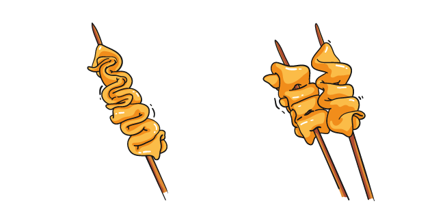 Odeng alias Tortas de Pescado Coreanas Cursor