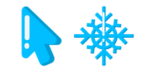 Minimal Copo de Nieve Azul cursor