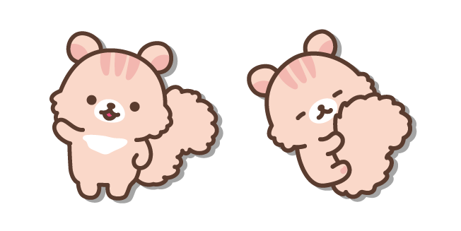 San-X Sakuranorisu Snuggling their Tail курсор