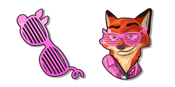 Zootopia 2 Nick Wilde et ses Lunettes Roses Curseur