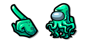 Курсор Among Us Green Kraken Character