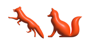 Курсор Simple 3D Red Fox