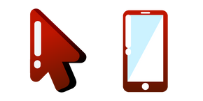 Курсор Minimal Gradient Red Smartphone