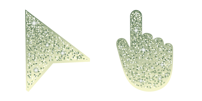 Citron Chiffon Vert Glitter Cursor
