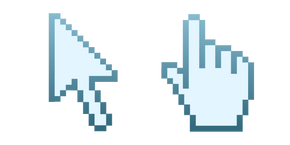 Cascada Azul Píxel cursor