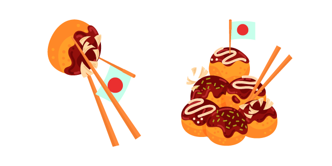 Takoyaki with Savory Sauce Cursor