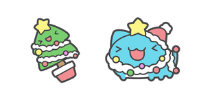 Курсор Bugcat Capoo and a Christmas Tree