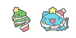 Bugcat Capoo et un Sapin de Noël Curseur