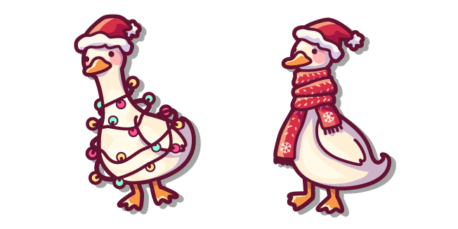 Mignon Canard de Noël Cursor