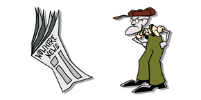 Courage le Chien Froussard Eustace Bagge et son Journal Curseur