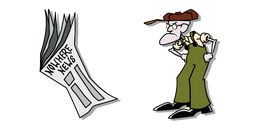 Courage le Chien Froussard Eustace Bagge et son Journal Curseur