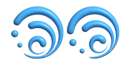 Курсор Simple 3D Genshin Impact Hydro