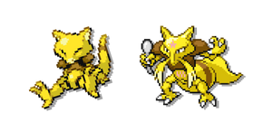 Курсор Pokemon Abra and Kadabra Pixel