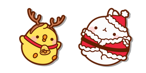 Molang Père Noël et Piu Piu Renne Curseur