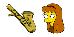 Les Simpsons Allison Taylor et son Saxophone Curseur