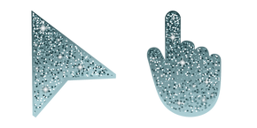 Claro Azul Glitter cursor