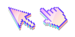 3D Glace aux Fruits Rouges Pixel Curseur