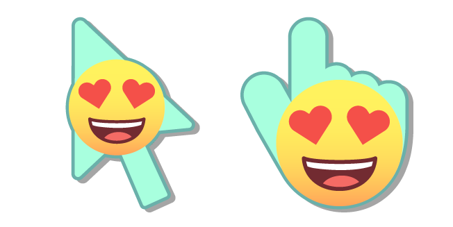 Smiley with Heart Eyes курсор