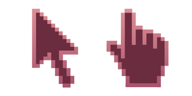 Rosewood Pink Pixel Cursor