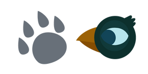 Курсор Night in the Woods Germ's Mother and a Paw Print