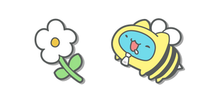 Курсор Bugcat Capoo Bee and a Flower
