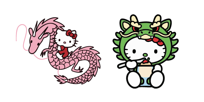 Hello Kitty et le Dragon Chinois Cursor