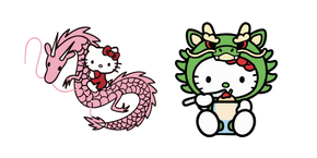 Hello Kitty and Chinese Dragon Cursor