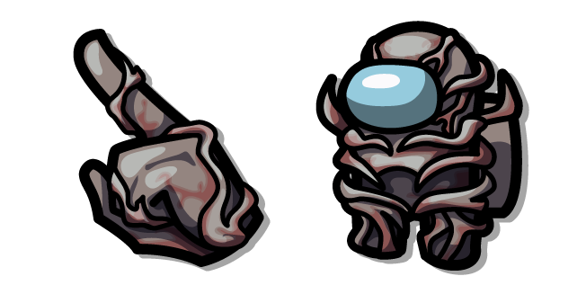 Among Us Personnage Gris Vecna Cursor