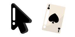 Курсор Minimal Suit of Spades Card