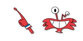 Foster's Home for Imaginary Friends Wilt and a Hand Cursor