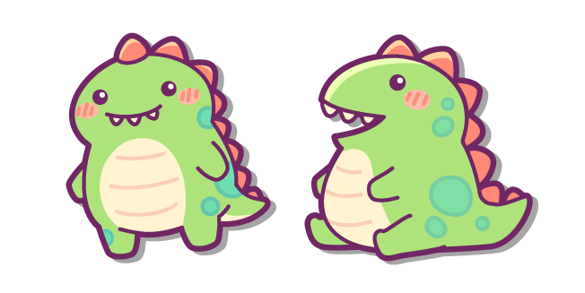 Kawaii Happy Little Dino курсор