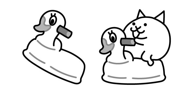 The Battle Cats Supercar Cat and a Duck Car курсор