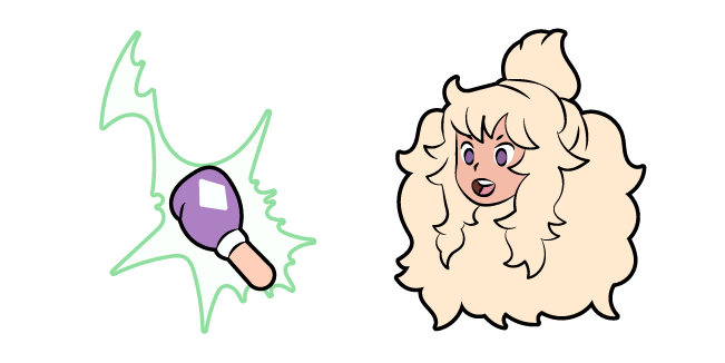 Bee and PuppyCat Toast and her Hand in a Boxing Glove Cursor