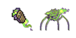 Курсор Terraria Phosphorescent Gauntlet and Nuclear Terror