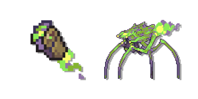 Terraria Phosphorescent Gauntlet and Nuclear Terror курсор