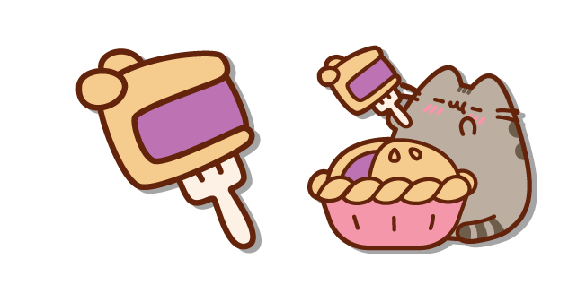 Pusheen et une Tarte aux Baies Cursor