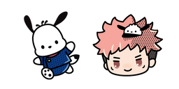 Sanrio × Jujutsu Kaisen Pochacco y Yuji Itadori Cursor