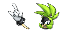Sonic Surge the Tenrec et sa Main Curseur