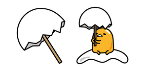 Gudetama avec un Parapluie en Coquille d'Œuf Curseur