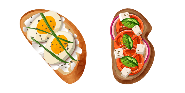 Egg and Tomato Sandwiches курсор