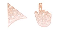 Rose Pastel Glitter Curseur